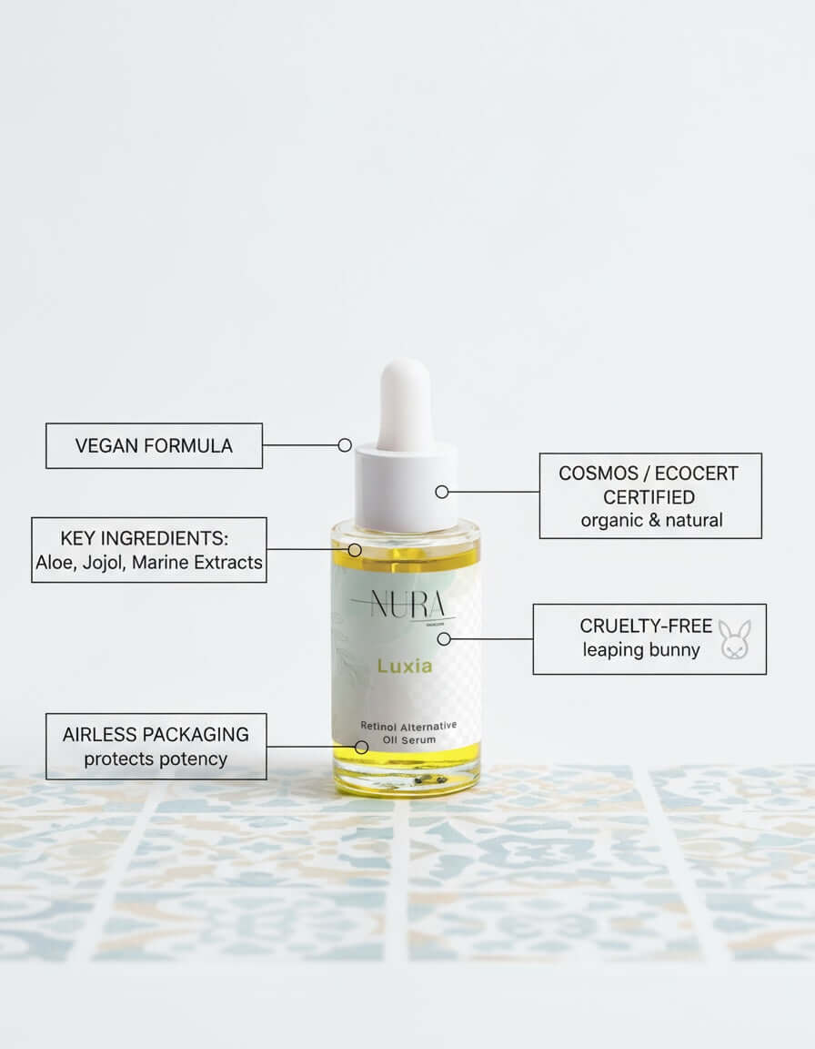 Retinol alternative oil serum composition